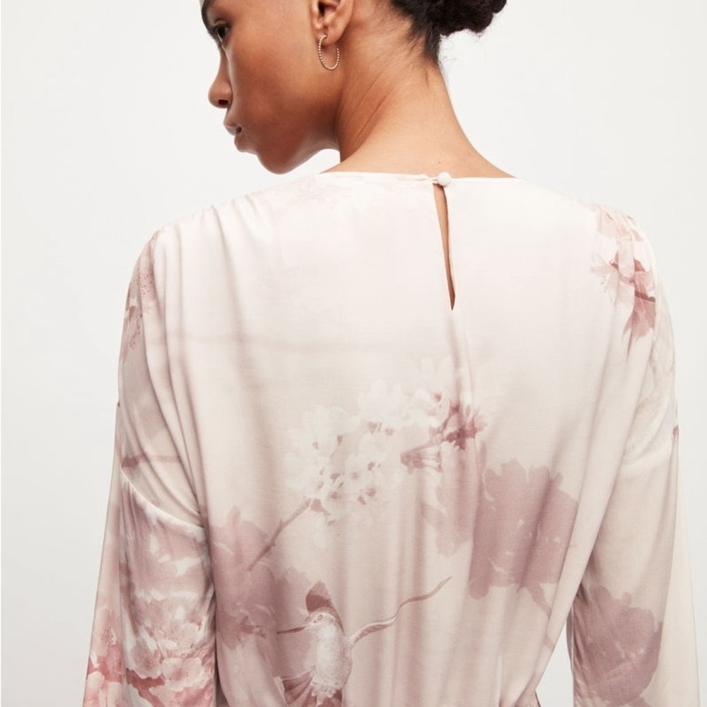 AllSaints Cassandra Ume Floral Mini Dress 16 - Picture 5 of 10
